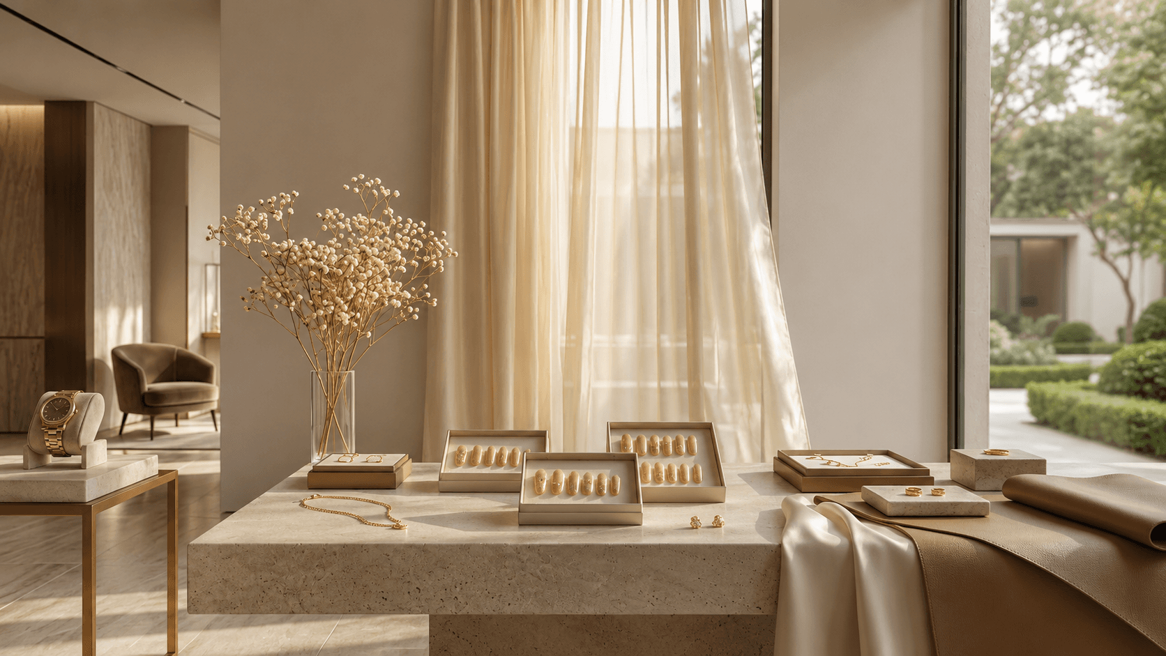 Glint and Glam Luxury Storefront Desktop View